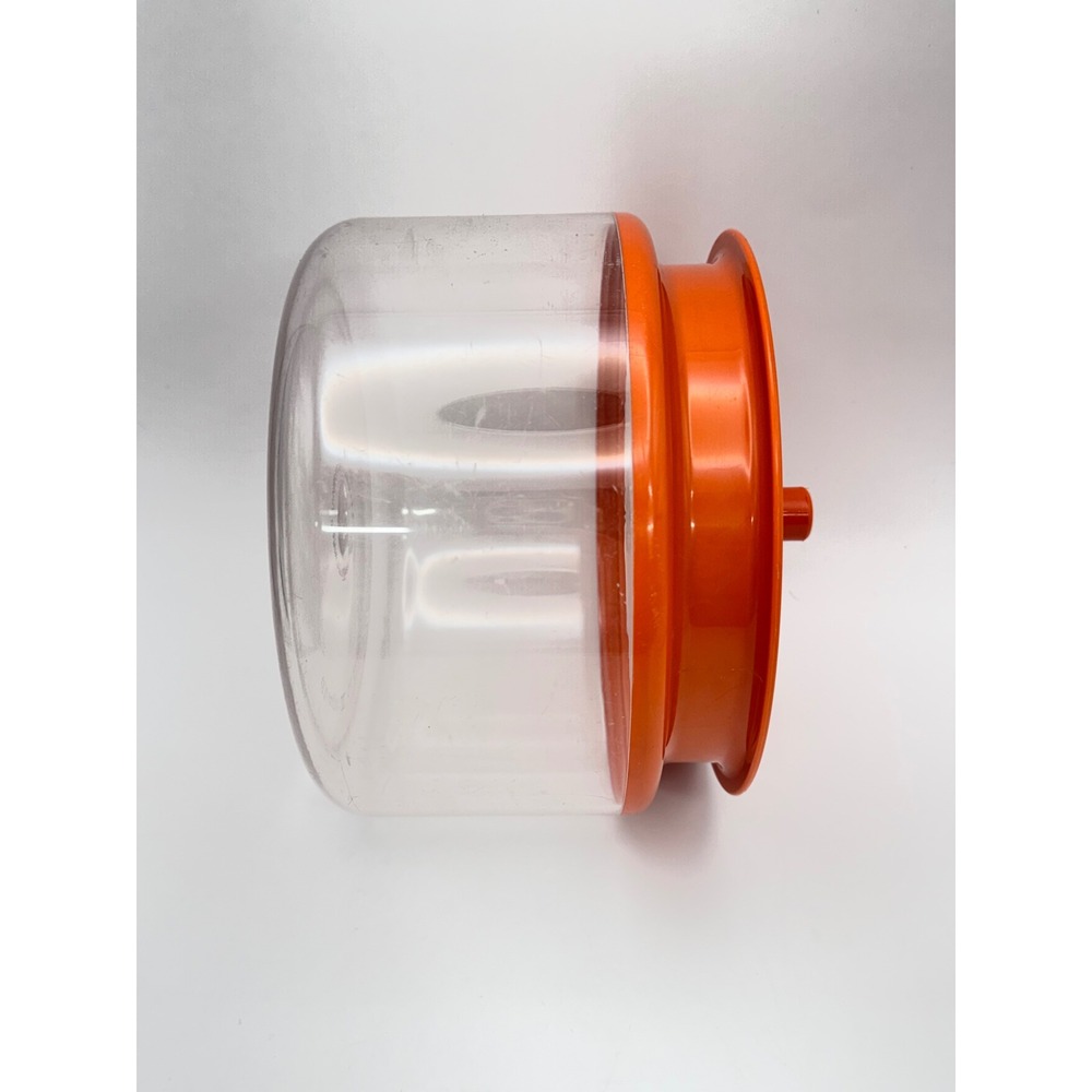 Vintage Tupperware Counterpart Canister Orange Lid Clear 1.5L 6.25 Cup 1330-7 - Picture 5 of 13